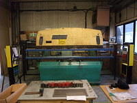 M90 guarding an upstroking Safan Press Brake